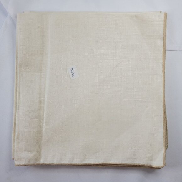 VTG Set Of 6 Beige Linen Napkins 16x16 Inches For Dining & Events - Picture 5 of 8